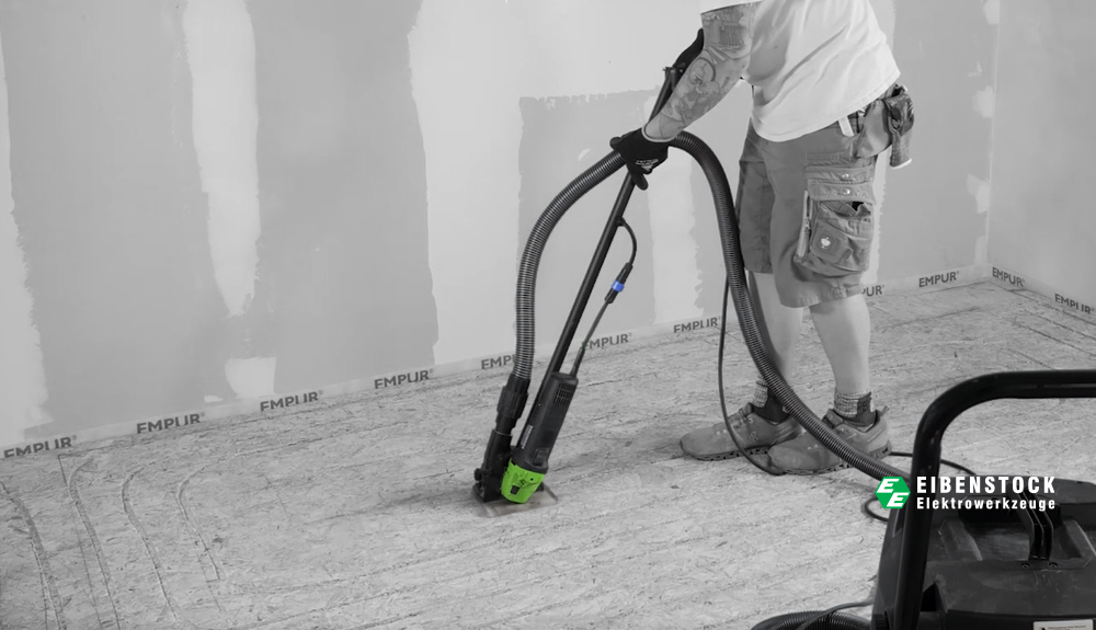 Dé oplossing voor houten vloeren: De vloerverwarmingsfrees EHF 1400